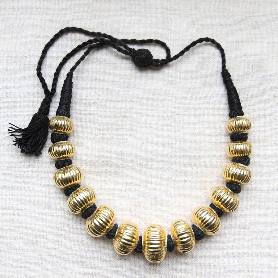 Indian silver gold necklace by Kronbali