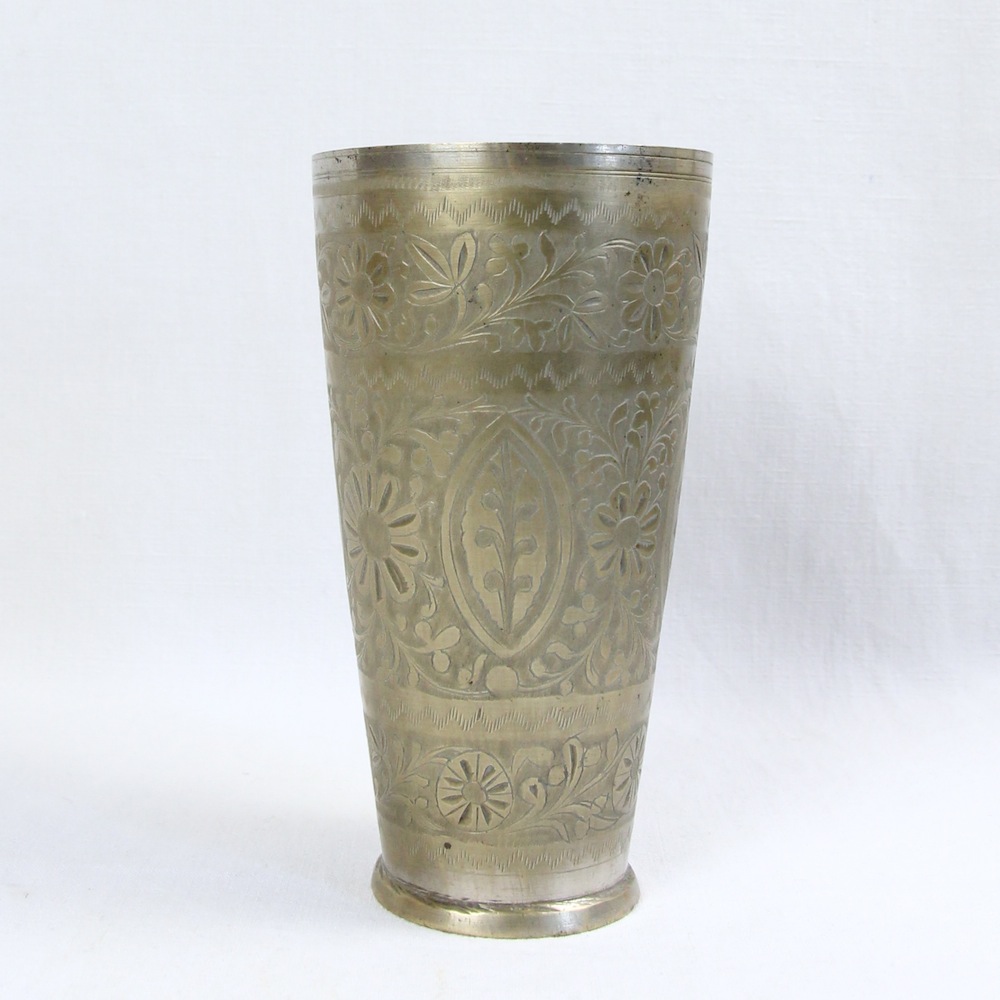 Vintage lassi cup from India. By Kronbali for Ritual Interiors, ethnic and spiritual decor.